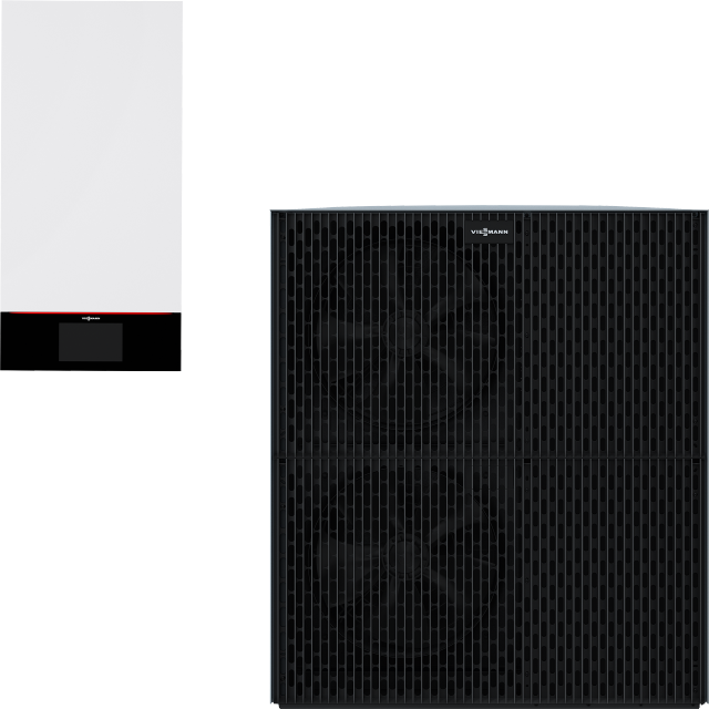 Viessmann Vitocal 250-A s vnitřní a venkovní jednotkou